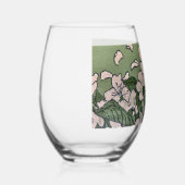 Pink Blossom Cascade  Wijnglas Zonder Voet (Rechts)