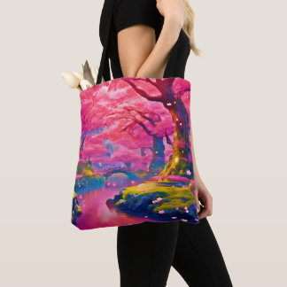 Pink Blossom Forest Design Draagtas