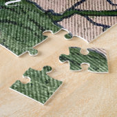 Pink Blossom Green Legpuzzel (Zijkant)