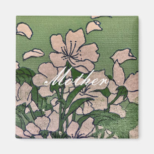 Pink Blossom Green Magneet