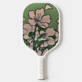 Pink Blossom Green Pickleball Paddle