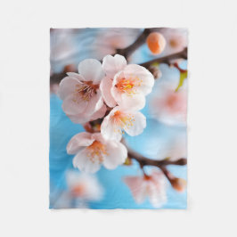 Pink Blossom Magic  Fleece Deken