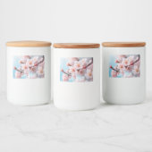 Pink Blossom Magic  Voedselcontainer Etiket (Flessen)