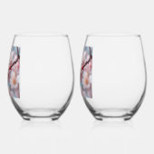 Pink Blossom Magic Wijnglas Zonder Voet (Links)