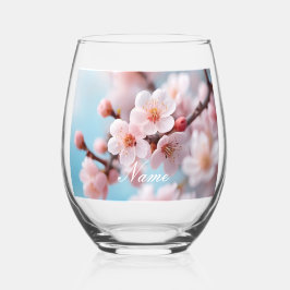 Pink Blossom Magic Wijnglas Zonder Voet