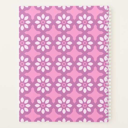 Pink Blossom Retro  Planner (Achterkant)