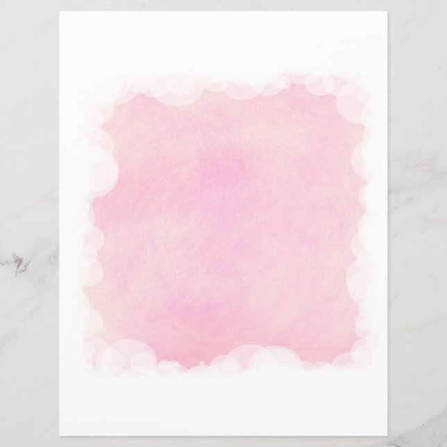 Pink Blouds White Clouds Baby Scrapbook Papier (Devant)