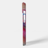 PINK BLUE ABSTRACT MET 3D RODE RUBY GEMSTONE Case-Mate iPhone CASE (Achterkant / Links)