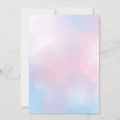 Pink Blue Arch Coquette Butterfly Gender Reveal Kaart (Achterkant)