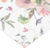 Pink Blue Floral Aquarelle Nappe (Angle)