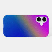 Pink Blue Gradient Rainbow iPhone 16 Hoesje (Achterkant horizontaal)