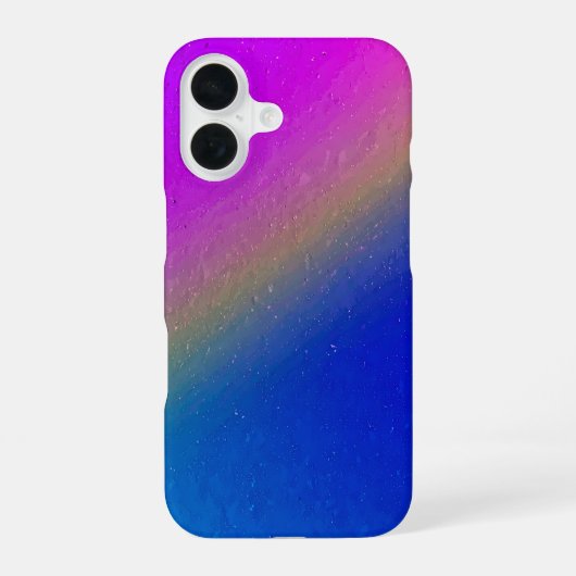 Pink Blue Gradient Rainbow iPhone 16 Hoesje (Achterkant)