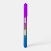 Pink Blue Gradient Rainbow iPhone 16 Hoesje (Rechterkant)