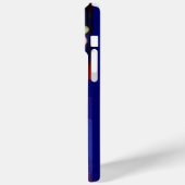 PINK BLUE GREEN FLORAL MONOGRAM Case-Mate iPhone CASE (Achterkant / Links)