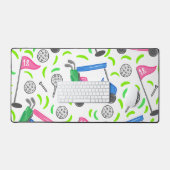 Pink Blue Green Golf Preppy Golf Panier Tee - shir (Clavier et souris)