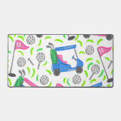 Pink Blue Green Golf Preppy Golf Panier Tee - shir (Recto)