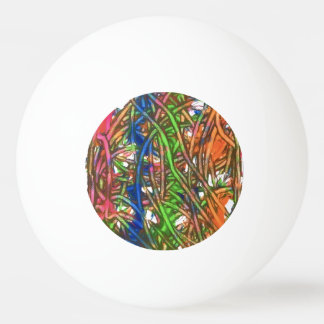 Pink, Blue, Green, Orange, Marble Artwork Pingpongballen