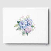 Pink Blue Hydrangeas 60th Birthday  Gastenboek (Achterkant)
