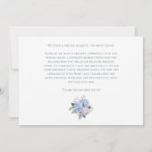 Pink Blue Hydrangeas 90e carte d'anniversaire Dema (Dos)