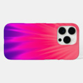 Pink & Blue Ombre iPhone 16 Coque (Verso (horizontal))