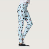 Pink Blue Panda Beer Mermaid Pattern Leggings (Rechts)