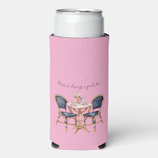 Pink Blue Paris Table Baguettes (Seltzer Voorkant)