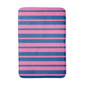 Pink Blue Stylish Stripes Pattern Design  Badmat (Voorkant Verticaal)