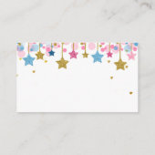 Pink Blue Twinkle Twinkle Star - Carte de rabat de (Dos)