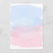 Pink Blue Watercolor Gold Menu (Dos)