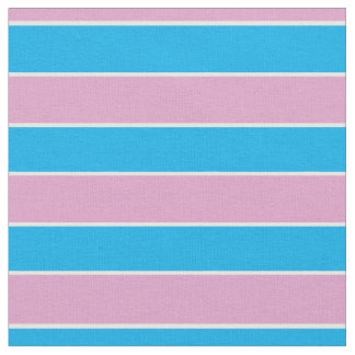 Pink, blue, white stripes stof