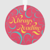 Pink Blue Yellow Swirls Toujours Lecture Livre (dos)