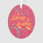 Pink Blue Yellow Swirls Toujours Lecture Livre (devant)