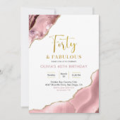 Pink Blush et Gold Quarty et Fabulous Invitation (Devant)