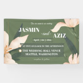 Pink blush floral Circle Spandoek (Horizontaal)