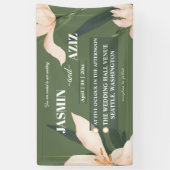 Pink blush floral Circle Spandoek (Verticaal)