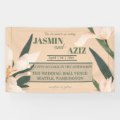 Pink blush floral Circle Spandoek (Horizontaal)