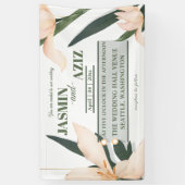 Pink blush floral Circle Spandoek (Verticaal)