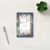 Pink Blush Floral Sage Greenery Wedding Post-it® Notes (Kantoor)