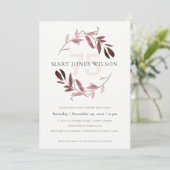 PINK BLUSH FOLIAGE WREATH TOUT ÂGE 75 CARTE D'ANNI (Debout devant)