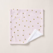Pink Blush Gold Sparkt Confetti (Gant de toilette)