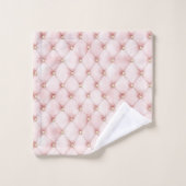 Pink Blush Gold Tufts Bad Handdoek (Wasdoekje)