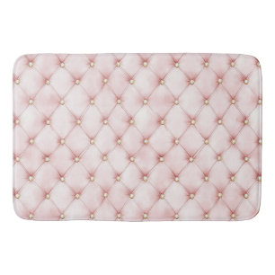Pink Blush Gold Tufts Badmat