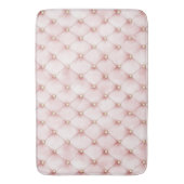 Pink Blush Gold Tufts Badmat (Voorkant Verticaal)