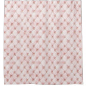 Pink Blush Gold Tufts Douchegordijn (Voorkant)