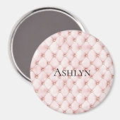 Pink Blush Gold Tufts Magneet (Voorkant / Achterkant)