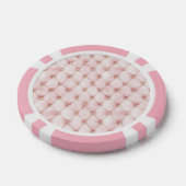 Pink Blush Gold Tufts Poker Chips (Enkel)