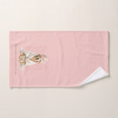 Pink Blush Personalized Dog Groomer Spa Towel (Serviette à main)