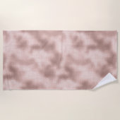 Pink Blush Roos Gold Strandlaken (Voorkant)