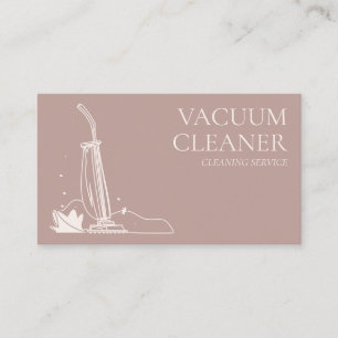 Pink Blush Vacuum cleaner janitorial huishoudster Visitekaartje