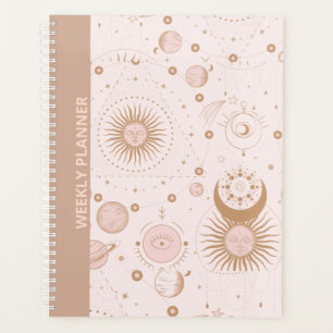 PINK BOHO CONCEPTION PLANNER HEBDOMADAIRE